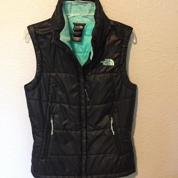 The North Face Jackets & Blazers - The north face vest black and mint blue